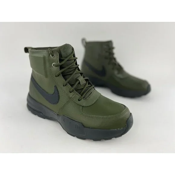 Nike Air Max Goaterra 2.0 Green Youth Size 7Y Boots Leather Black NO SHOE BOX - Picture 3 of 11